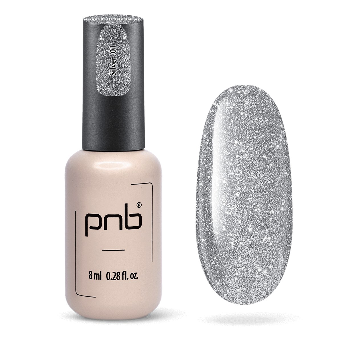 PNB-Vernis Gel Shock Effect, Silver 01