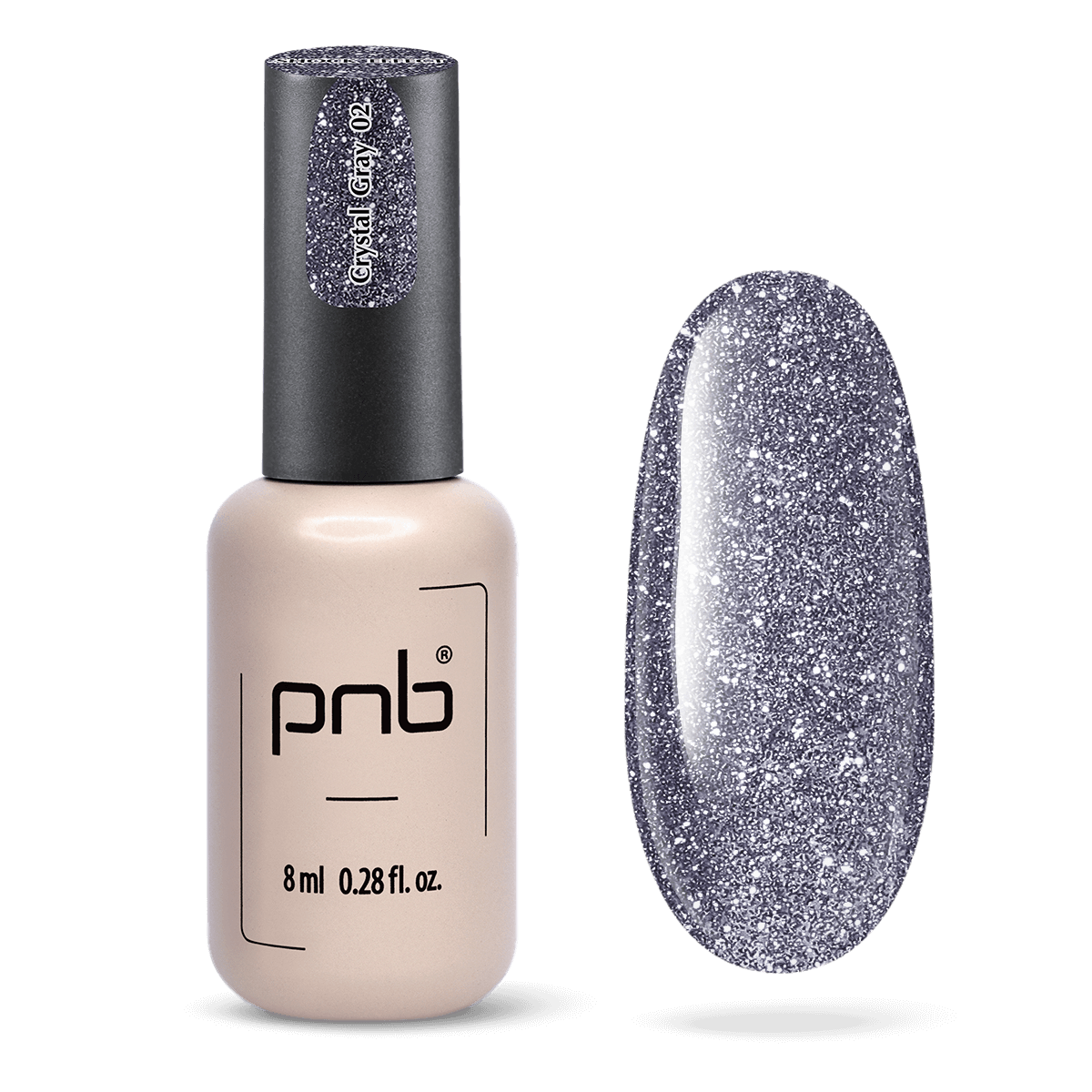 PNB-Vernis Gel Shock Effect, Crystal gray 02