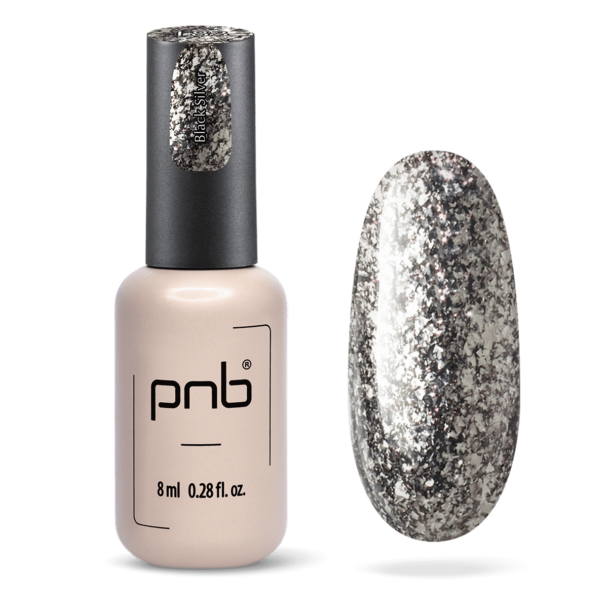 PNB-Vernis Gel Star Way, Black Silver 183