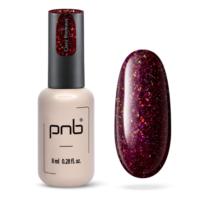 PNB-Vernis Gel  Сrazy Bordeaux 374