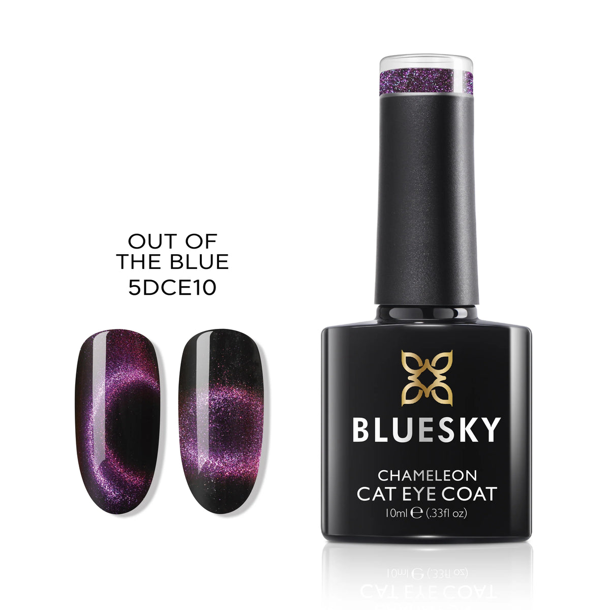 Bluesky Gel Polish-Chameleon Cat Eye-Out Of The Blue -5DCE10