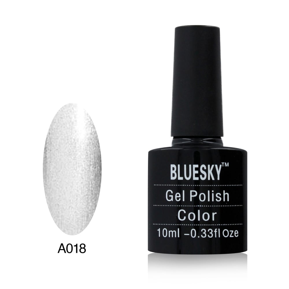 Vernis Gel Bluesky A018 Solid Silver