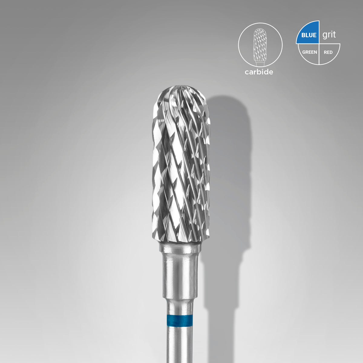 Staleks Pro Carbide embout de fraiseuse  “CYLINDER”, BLEUE diamètre  5 mm/ longueur 13 mm FT30B050/13