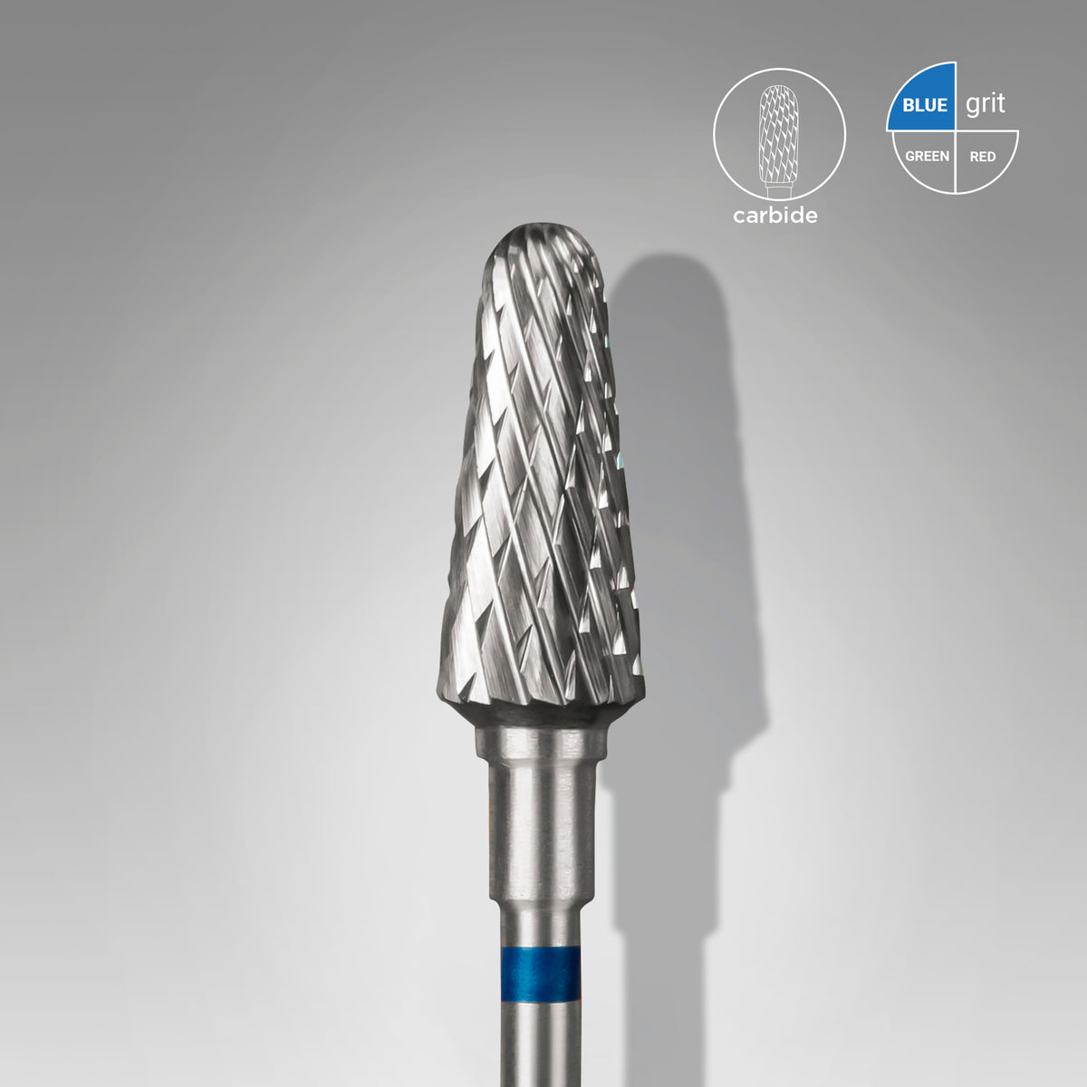 Staleks Pro Carbide embout de fraiseuse  “FRUSTUM”, BLEUE diamètre  6 mm/ longueur 14 mm FT70B060/14