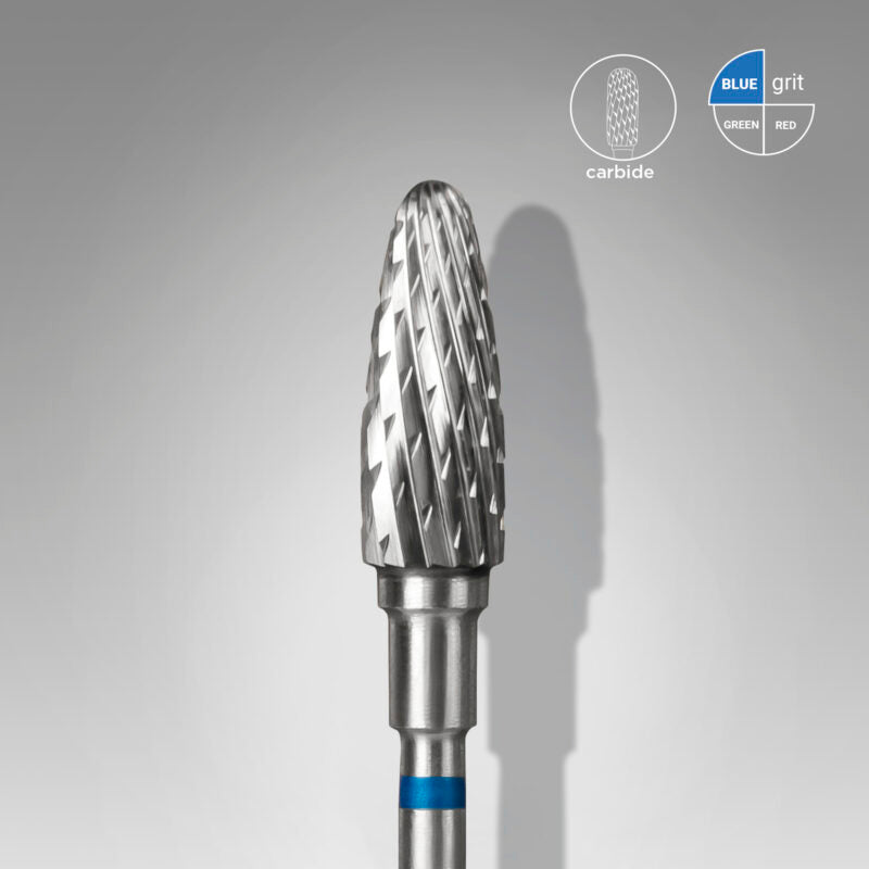 Staleks Pro Carbide embout de fraiseuse  “CORN”, BLEUE diamètre  5 mm/ longueur 13 mm FT90B050/13